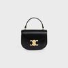 Celine Mini Besace Triomphe Bag in Shiny Calfskin Black
