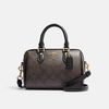 Coach Mini Rowan Satchel in Signature Canvas Brown/Black