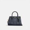Coach Mini Darcie Carryall in Signature Canvas Navy Blue