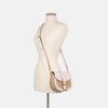 Coach Georgie Saddle Bag in Signature Canvas Khaki/White