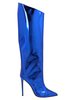Alexandre Vauthier blue metallic boots