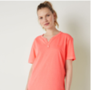 PINK HENLEY-CAMPUS-T-SHIRT AUS BAUMWOLLE