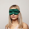 green silk sleep mask