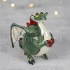 Елочная игрушка фарфоровой мануфактуры Зеленый дракон