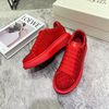 Alexander Mcqueen Oversized Sneakers Women Crystal Embellished Calf Leather Red