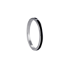 Тонкое кольцо с черной эмалью