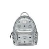 MCM X-Mini Stark Side Studs Backpack In Visetos Silver