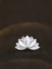 ExJe Моносерьга Лотос цветок кувшинка пруд йога буддизм чистота