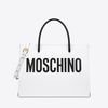 Moschino Contrasting Logo Small Tote White