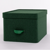 Коробка для хранения вещей с крышкой, зелёная