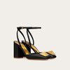 Valentino One Stud Pumps with Ankle Strap anklestrap Patent Leather Black
