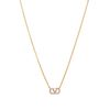 Valentino VLogo Signature Necklace In Metal with Crystals Gold