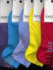 Носки цветные однотонные, короткие, из натур материалов