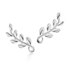Olive Leaf Climber Earrings