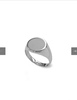 Серебряное кольцо-печатка на мизинец