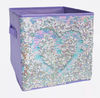 Фиолетовая коробка с пайетками