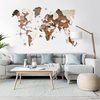 карту мира деревянную на стену
