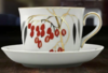 Чашка чайная с блюдцем, 450 мл. Форма "Ностальгия", рисунок "Кизил"