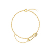 VIVA LA VIKA Браслет Crystal Pin Bracelet - Gold