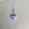 Halsband i äkta silver med kalcedon