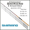 Спининг с набором разных хлыстиков – под разный вес приманки