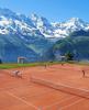 Tennis in Lauterbrunnen, Switzerland