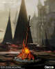 Светильник в виде костра из Dark Souls