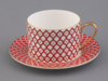 Чашка с блюдцем 250 мл форма Идиллия рисунок Скарлетт 1 арт. 81.26826.00.1