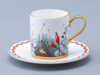 Чашка с блюдцем кофейная 115 мл, форма Идиллия, рисунок Календа, арт 81.34480.00.1