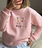 Розовый свитшот Momset с надписью