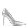 Silver Heel Pumps