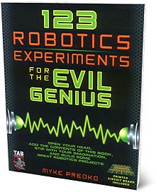 ThinkGeek :: 123 Robotics Experiments for the Evil Genius