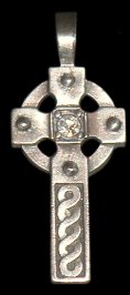 Austrian Crystal Stone Celtic Cross Pendant