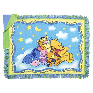 Pooh No-Sew Fleece Throw Плед-покрывало