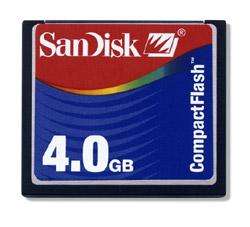 SANDISK Compact Flash Card 4Gb