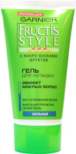 Garnier Fructis style Гель сильной фиксации эффект мокрых волос