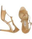 Manolo Blahnik gold leather 'Gerlan' sandals