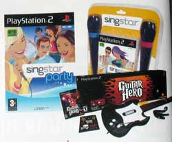 SingStar, Guitar Hero games