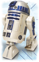 R2D2-shaped LCD projector with built-in DVD player