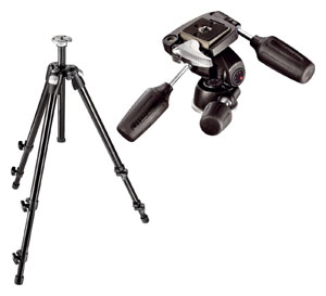 Manfrotto 055DB + штативная головка 804RC2