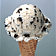 "Сливочное ванильное мороженое с кусочками песочного шоколадного "Baskin Robbins"