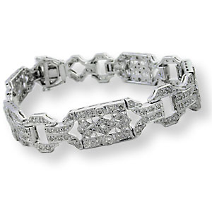 Diamond bracelet (white gold)