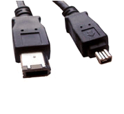 Кабель (переходник) FireWire 4pin-6pin