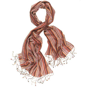 Multi Stripe Woven Scarf