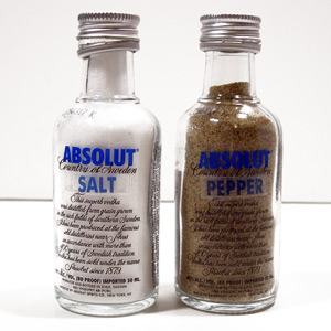 Absolut Salt & Pepper Shakers