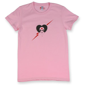 alien heart attack girl's t-shirt