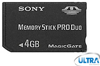 Memory Stick Duo Pro 4Gb
