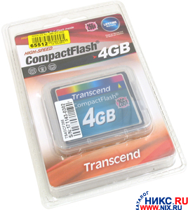 Transcend CompactFlash 4Gb 266x