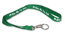 Lanyard Key Ring - Kiss Me I'm Irish.