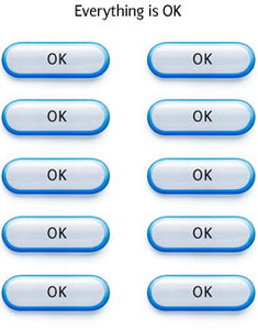Набор кнопок «Everything is OK» А.Лебедев